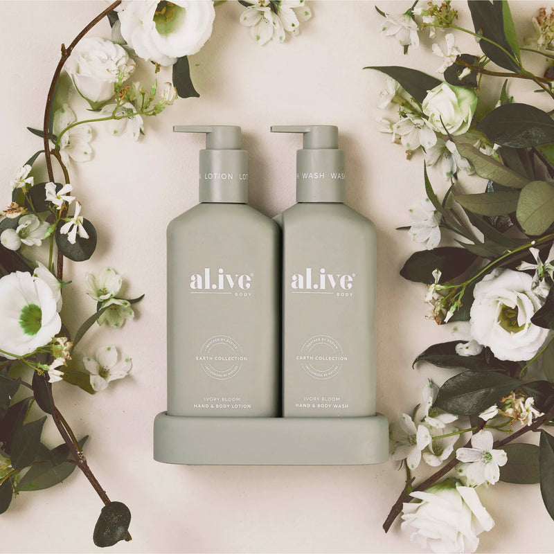 Al.ive Body Compact Bathroom Duo Wash + Lotion