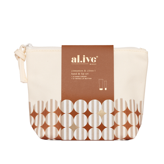 Al.ive Hand + Lip Set | Cinnamon+Citrus