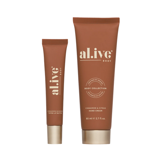 Al.ive Hand + Lip Set | Cinnamon+Citrus 