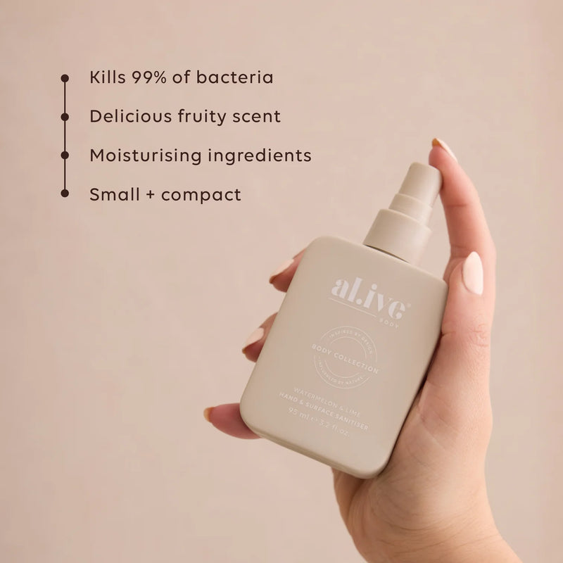 Al.ive Hand + Surface Sanitiser Watermelon & Lime 