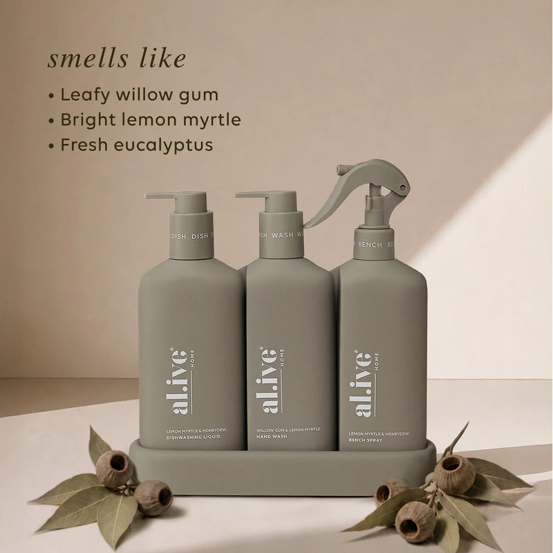 Al.ive Home Kitchen Trio |Lemon Myrtle & Honeydew + Willow-gum & Lemon