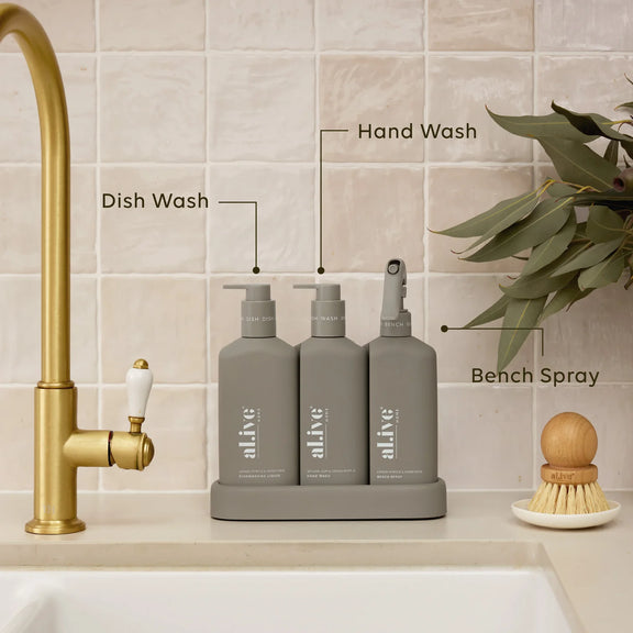 Al.ive Home Kitchen Trio |Lemon Myrtle & Honeydew + Willow-gum & Lemon