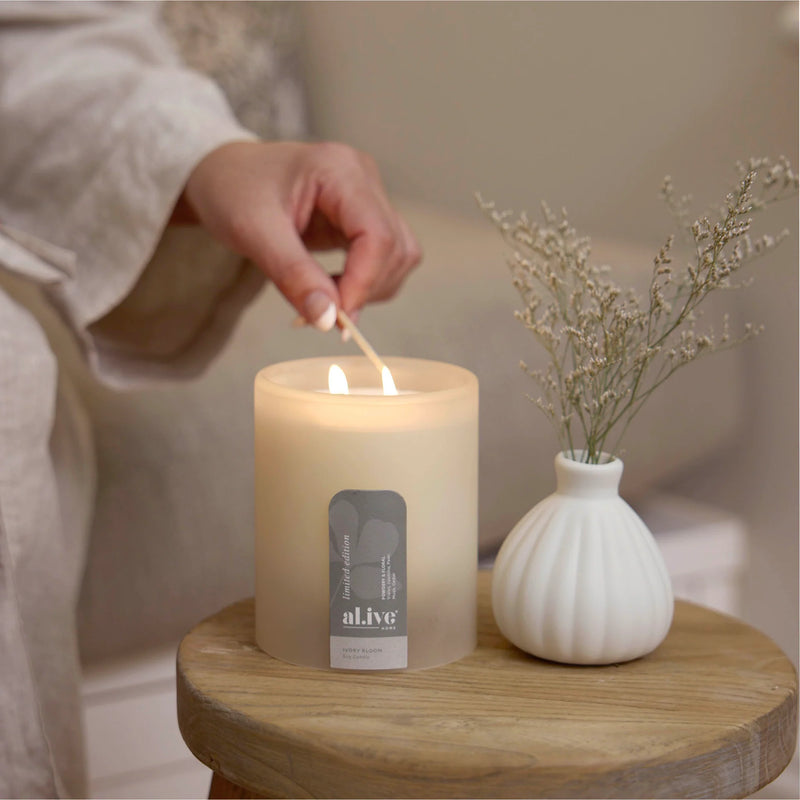 Al.ive Home Soy Candle | Ivory Bloom