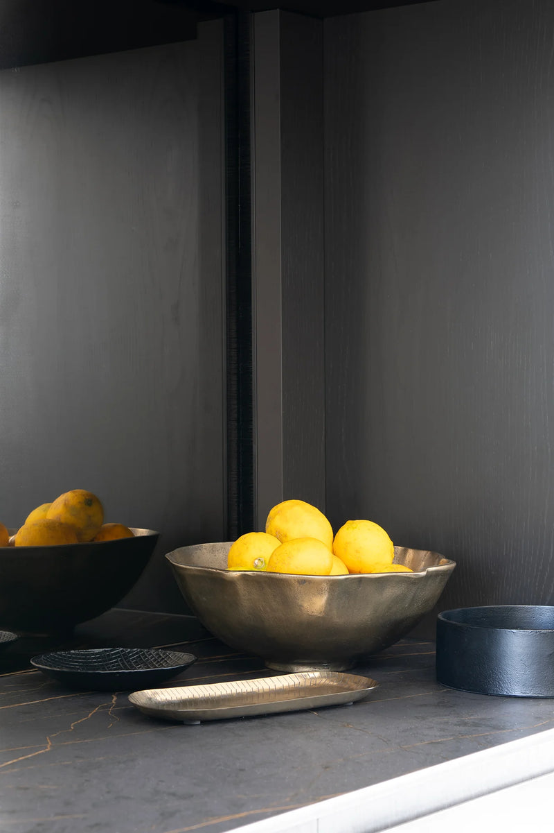 Ankara Gilded Poppy Bowl | Vintage Brass