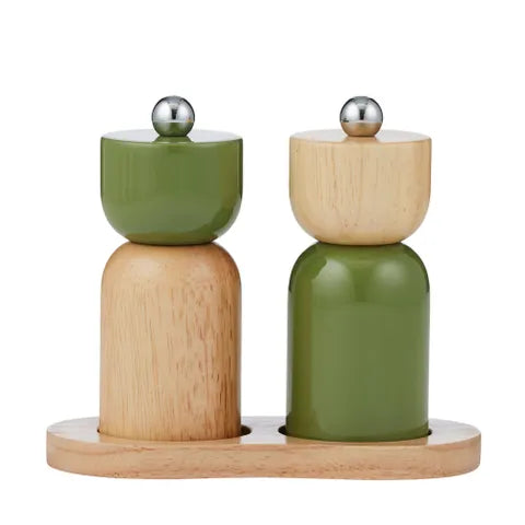 ETA Wooden 3pc S&P Set | Olive