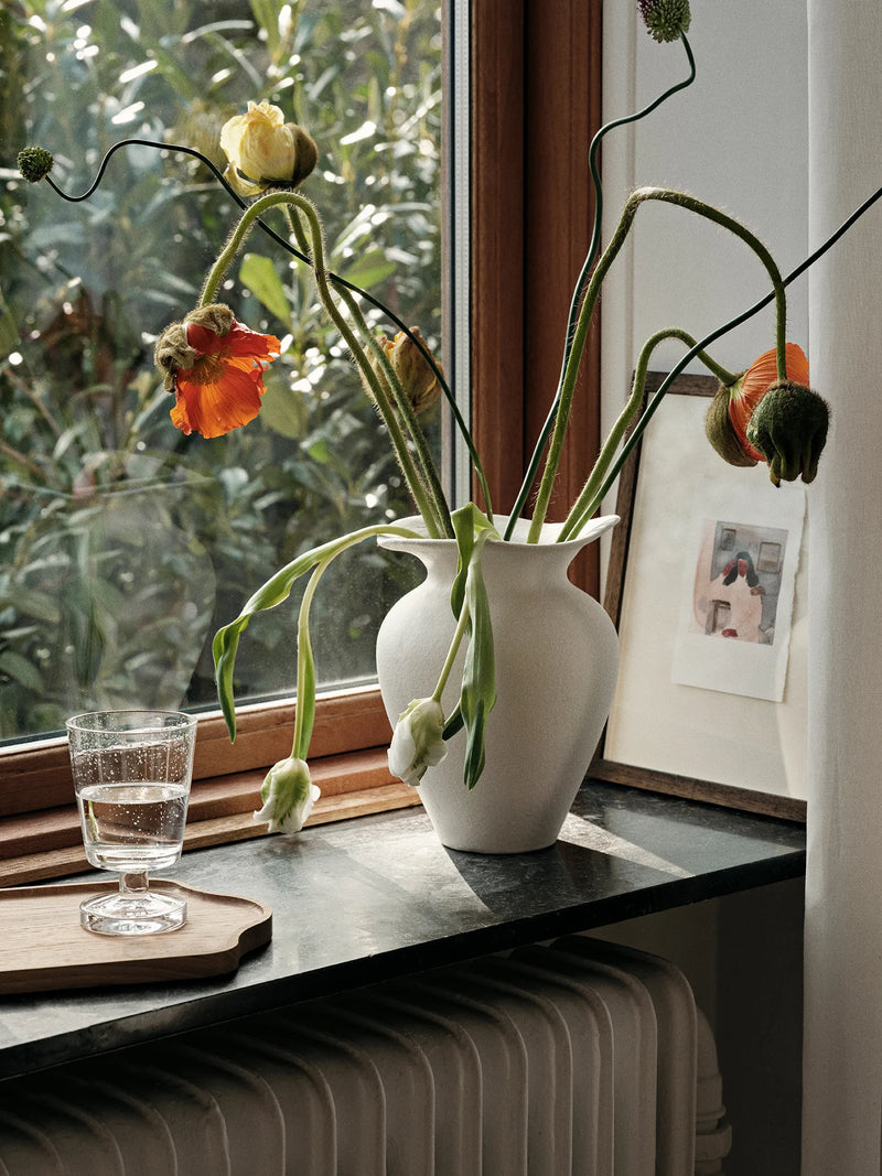 Broste Florentina Vase - Off White