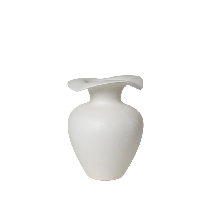 Broste Florentina Vase - Off White
