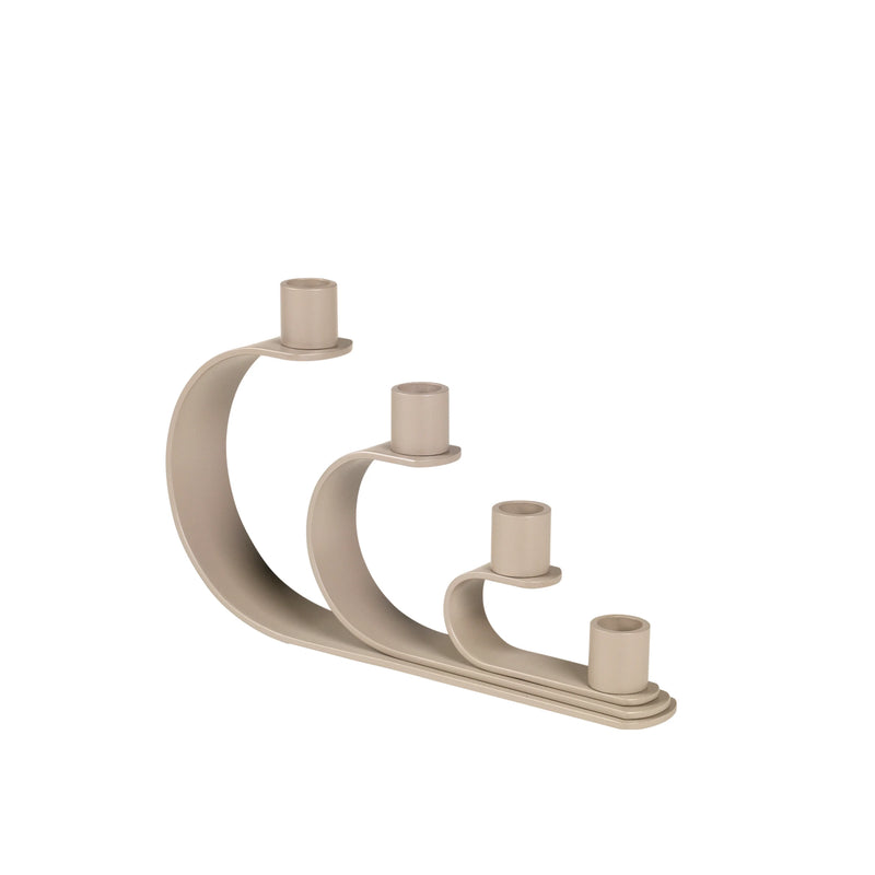 Broste Candle Holder Nami | Simply Taupe/Warm Grey