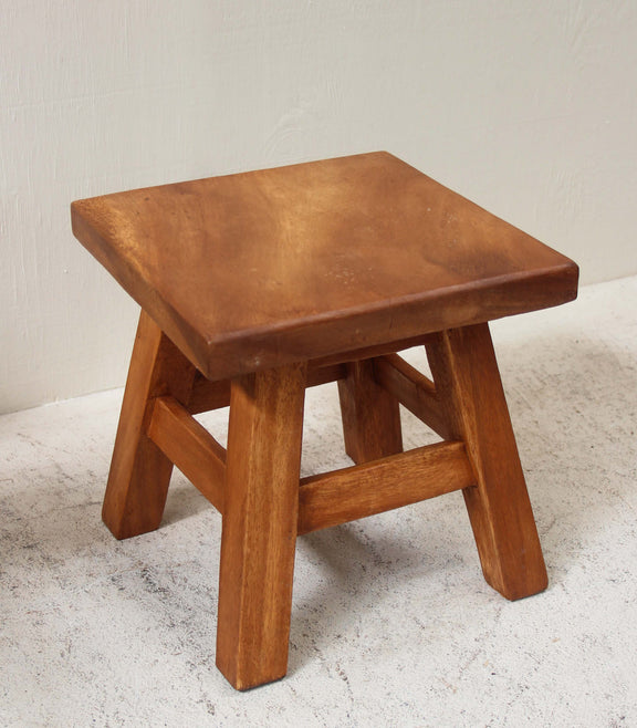 Small Teak Wooden Stool 