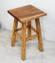 Teak Square Tall Wooden Stool 