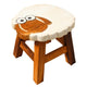 Teak Wooden Kids Sheep Stool 