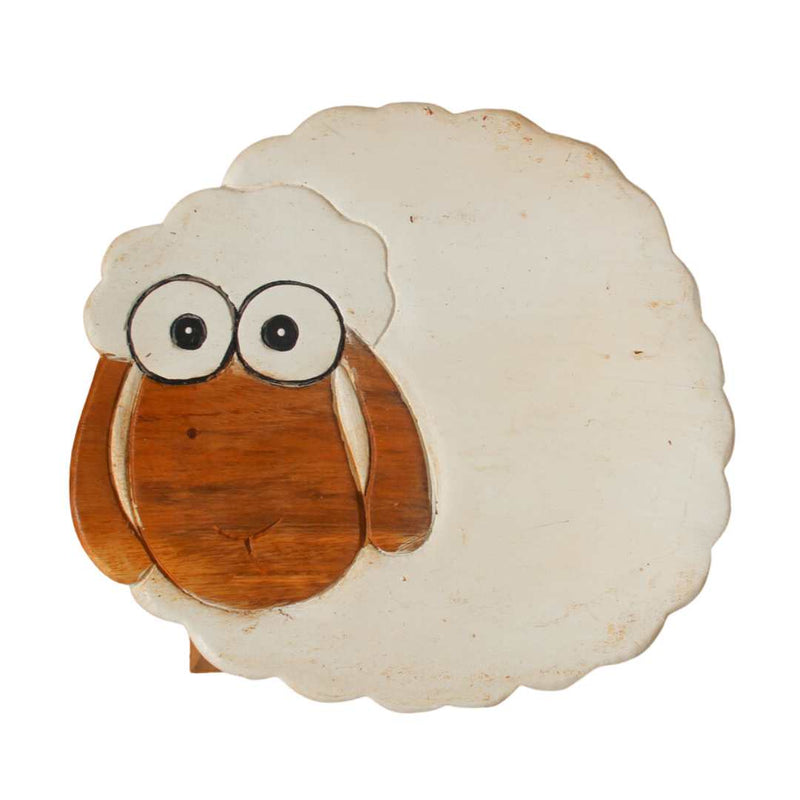 Tea Wooden Kids Sheep Stool 