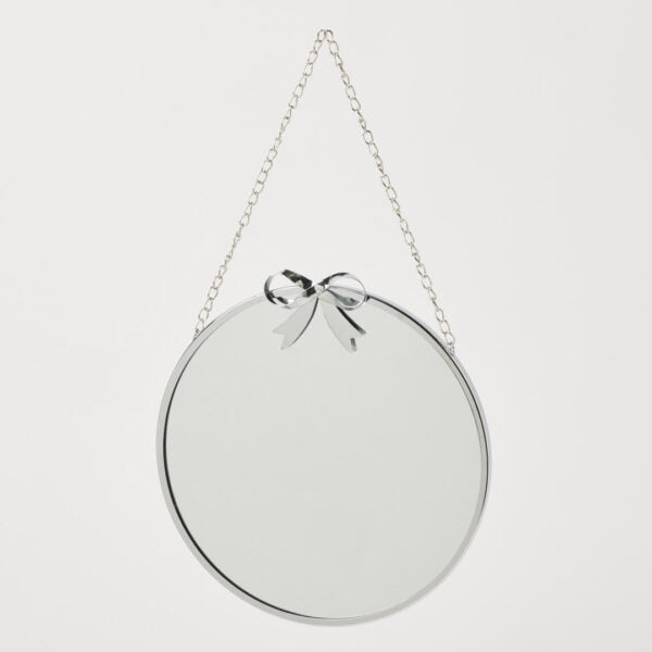 Pilbeam Bella Hanging Mirror Metal Silver Colourway