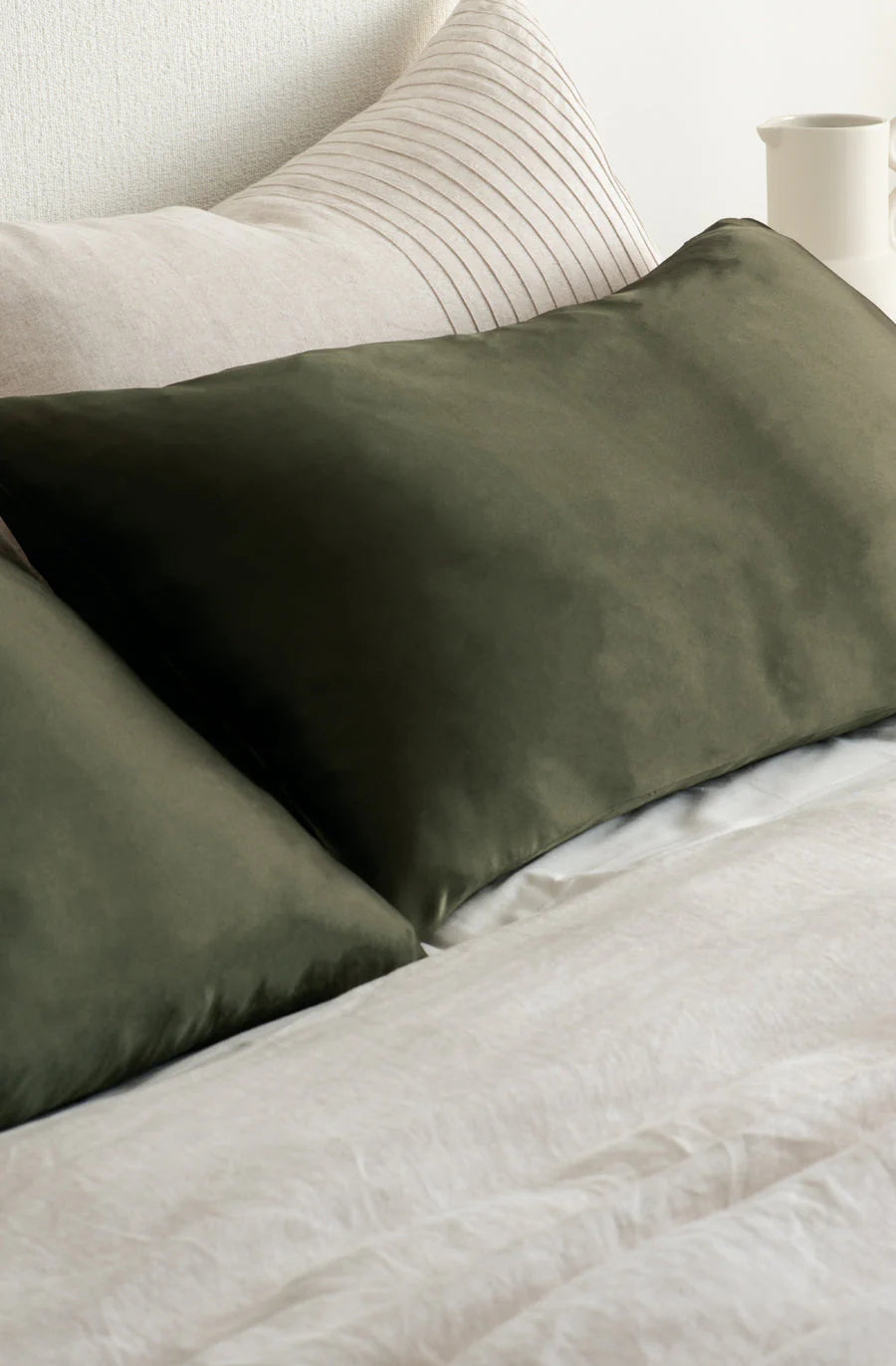 Bianca Lorenne Silk Pillow Slip | Olive
