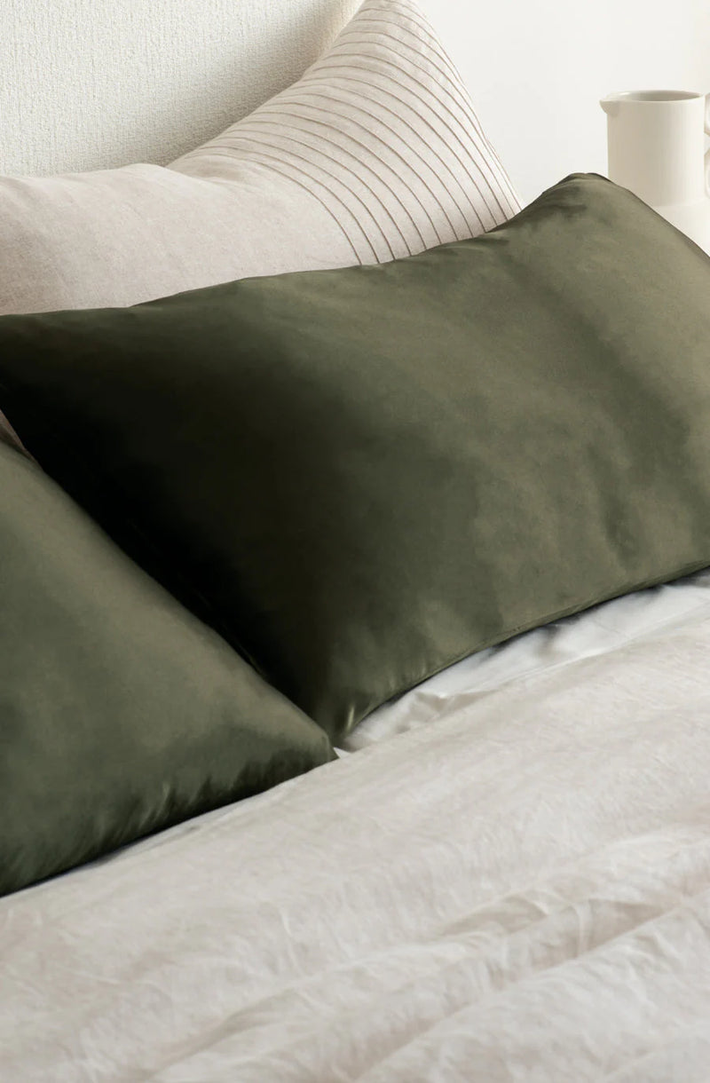 Bianca Lorenne Silk Pillow Slip | Olive