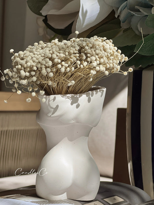 Undress Body Vase | White