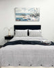 Brayden Duvet Cover Queen | Grey Stripe
