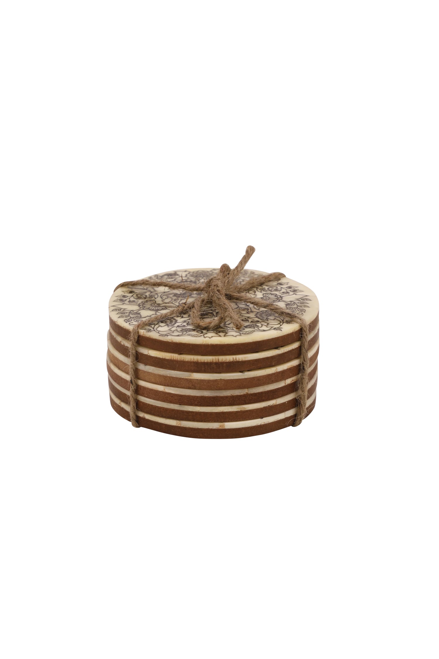 Floral Bone Coasters