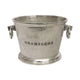 Oval Champagne Bucket XL | Raw Silver