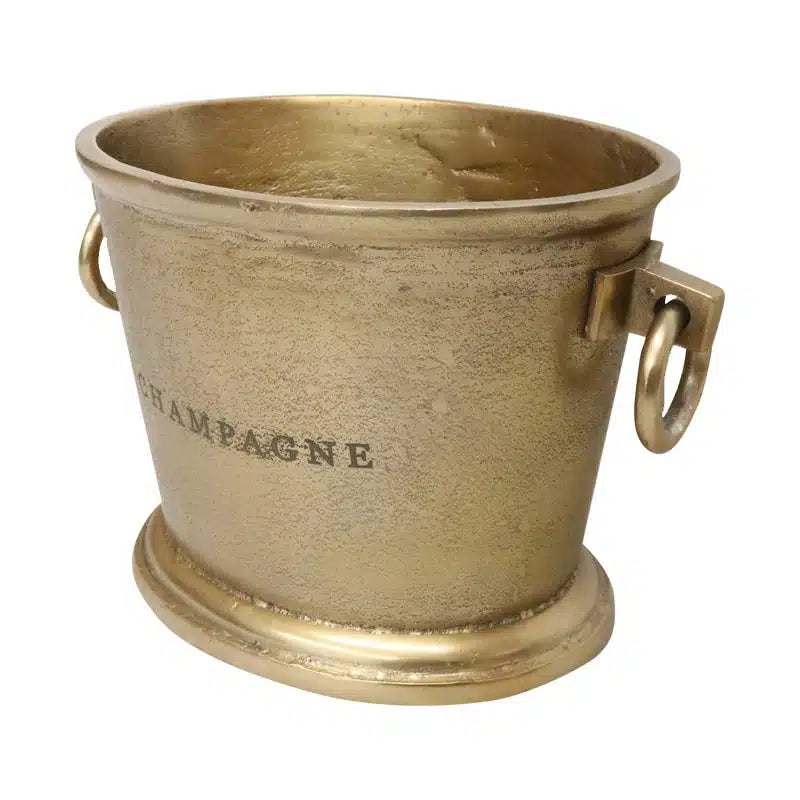 Oval Champagne Bucket XL | Raw Gold