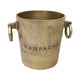 Round Champagne Bucket | Raw Gold