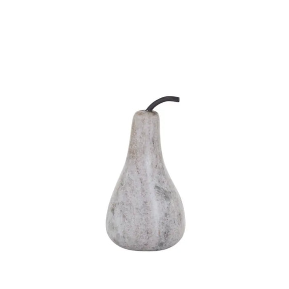 Pere Marble Pear Sculpture In Beige