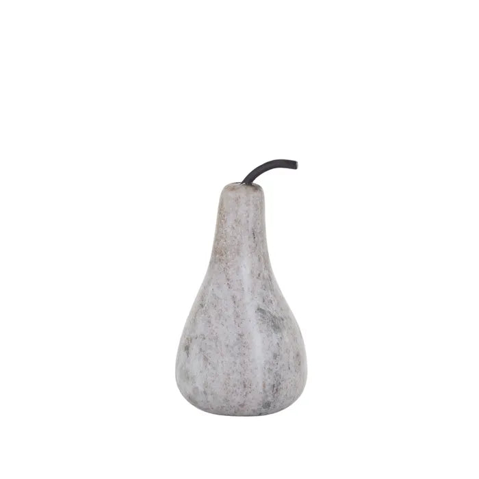 Pere Marble Pear Sculpture In Beige