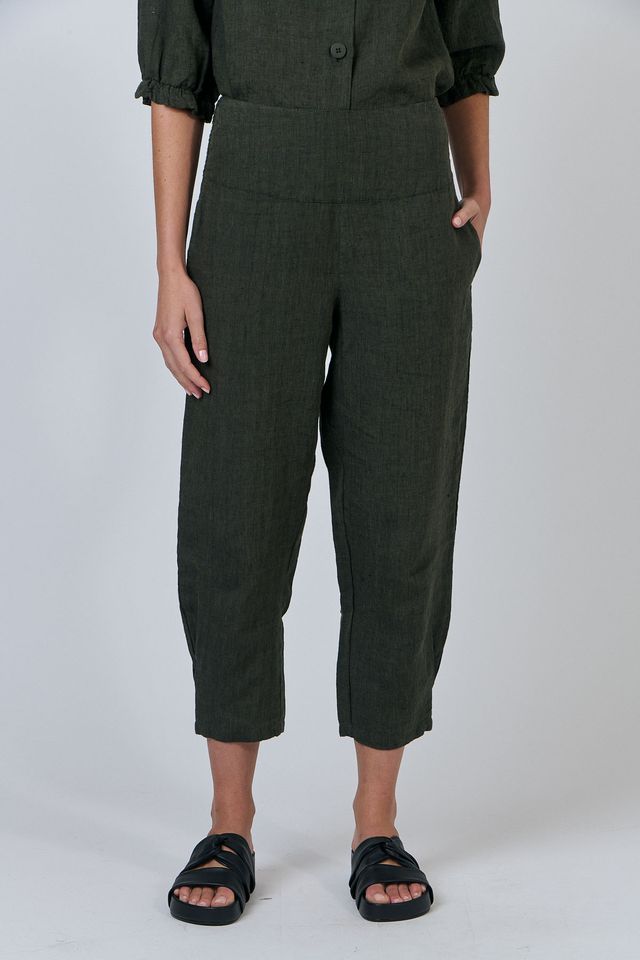 Naturals Linen Pant | Licorice