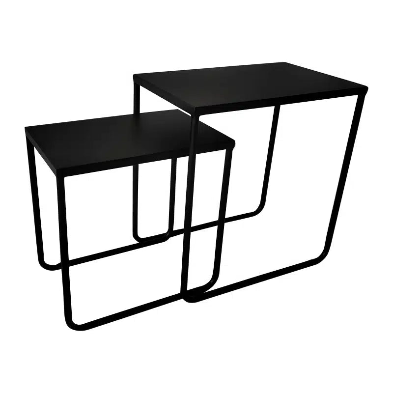 Dallas Side Table Nest | Black