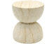 Domo MGO Side Table | Travertine Look