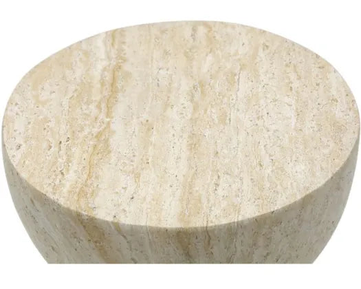 Domo MGO Side Table | Travertine Look