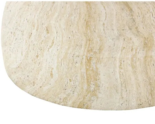 Domo MGO Side Table | Travertine Look