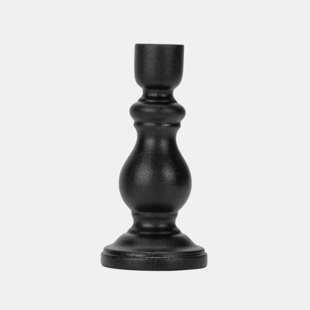 Elsa Candle Holder Tall |  Black