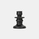 Elsa Candle Holder Short | Black