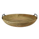 Erik Wood Bowl with Metal Handles