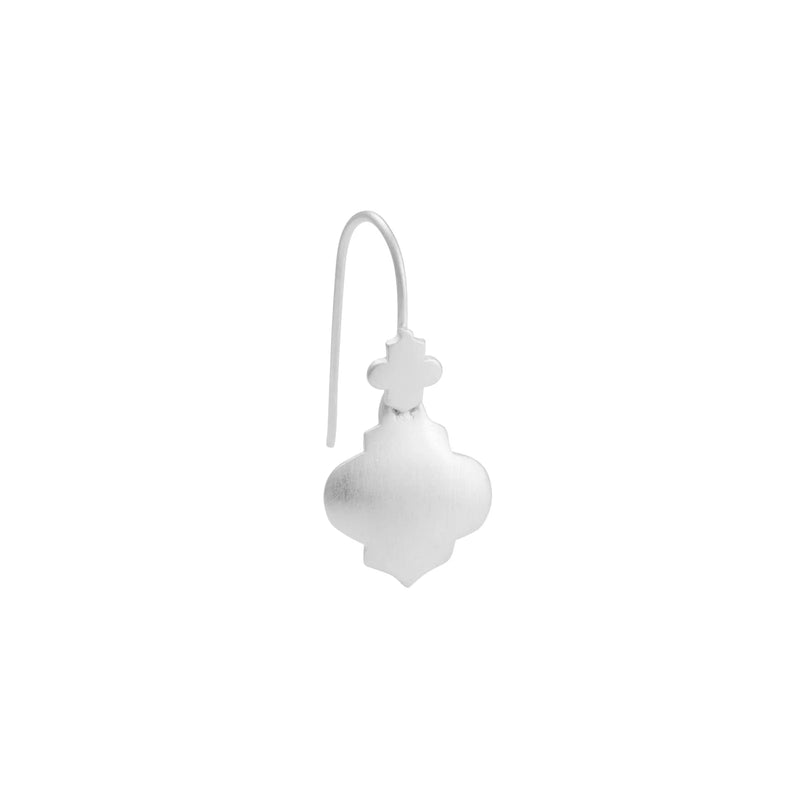 Fairley | Silver Mini Moroccan Drop Earrings