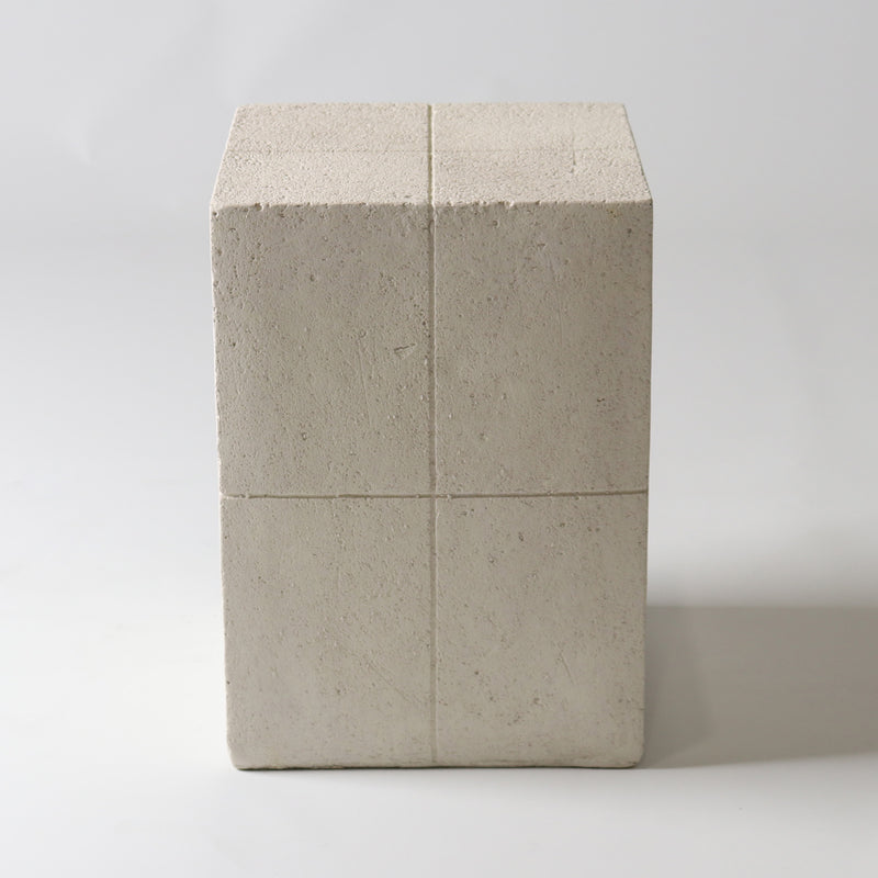 Fibreglass Quad Stool | Off White
