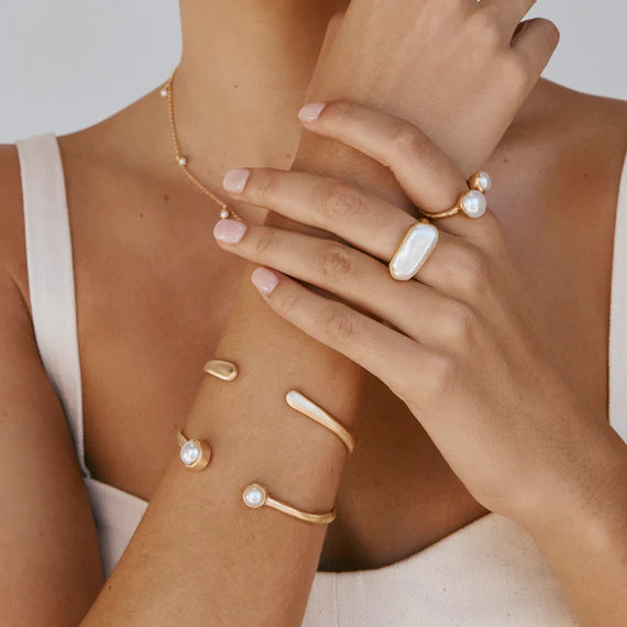 Fairley | Silver Cuff Double Cream