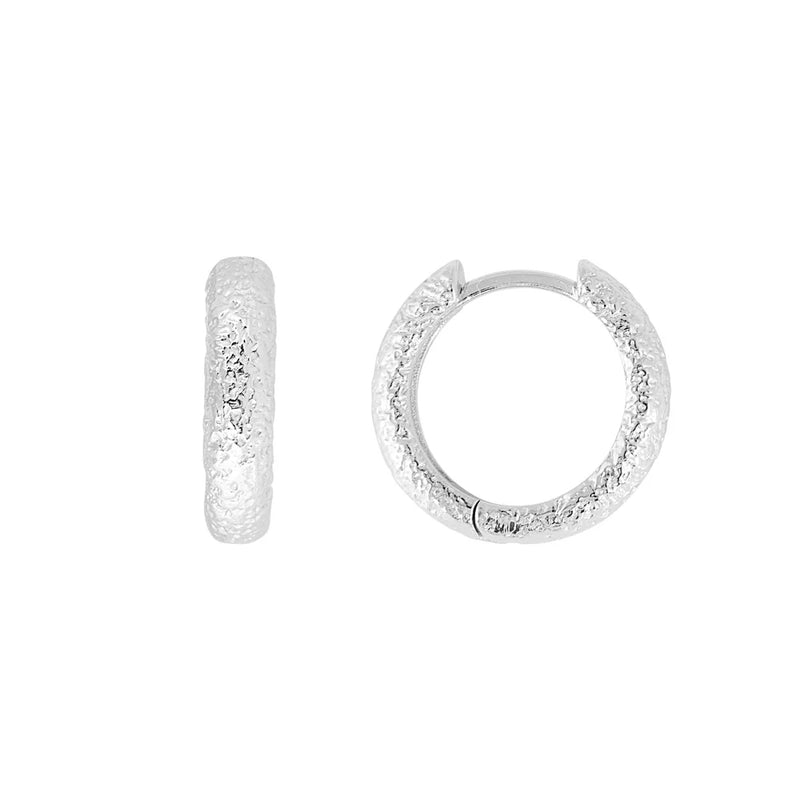 Fairley | Antique Silver Midi Hoops