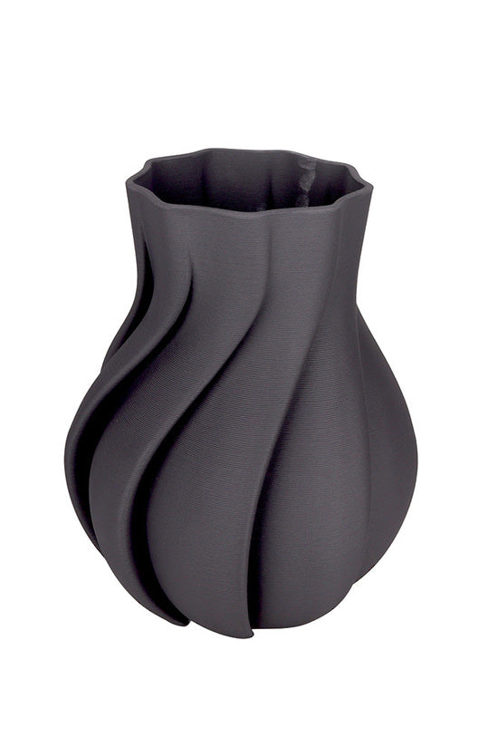 Janey 3D Ceramic Vase | Grey -Small