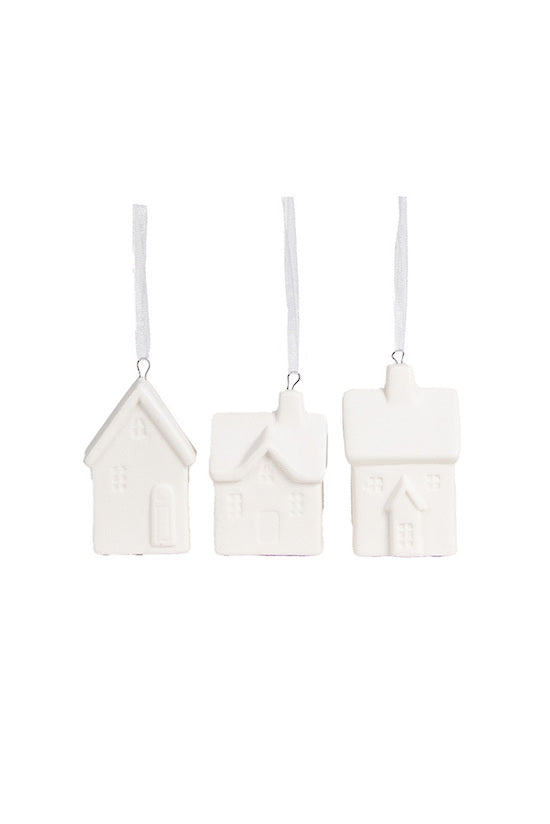 Cottage Hanging Decorations White