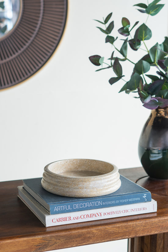 Marble Bowl with Coil Edge
