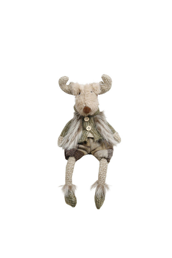 Master Moose Sitting Moss Green+Taupe