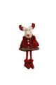 Miss Moose Sitting | Red+Taupe