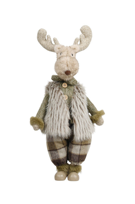 Mr Moose Standing Green+Taupe 