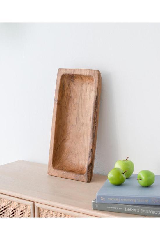 Resort Teak Rectangle Wooden Tray 