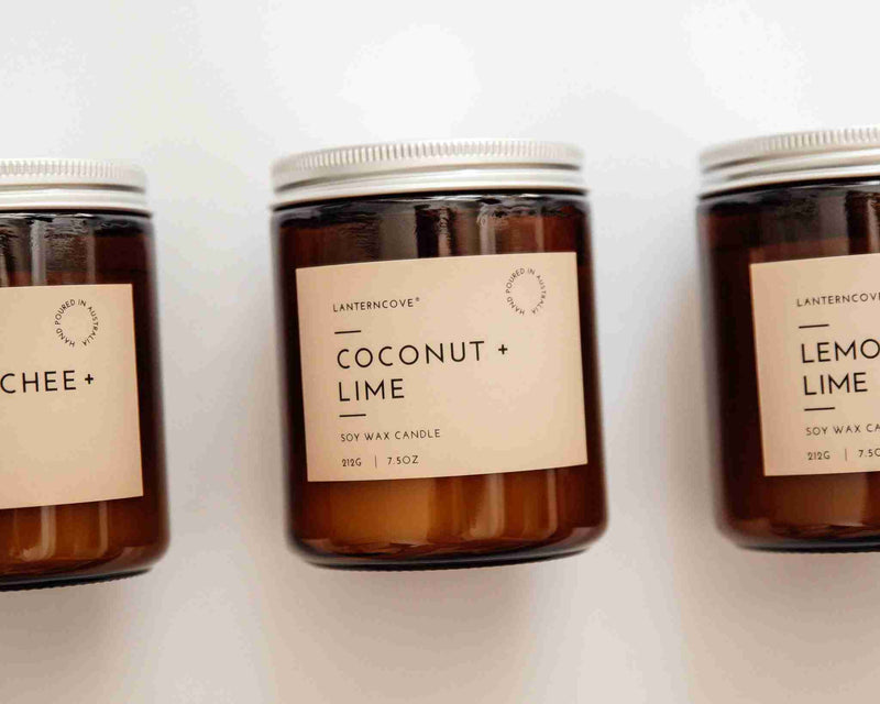 Glo Soy Wax Candle | Coconut + Lime - 7.5oz