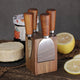 Corey Cheese Knife Block | Silver