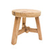 Parq Round Wooden Foot Stool  Natural 