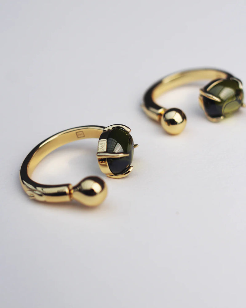 F+H Studios | Accord Punk Earrings - Onyx